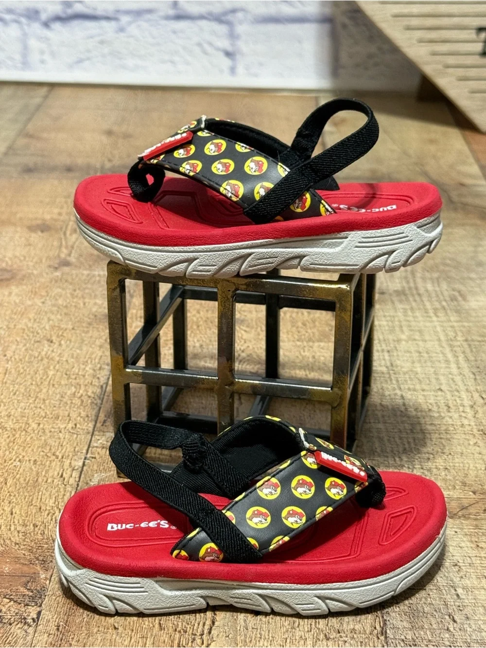 Buc-ee's brand toddler flip-flops